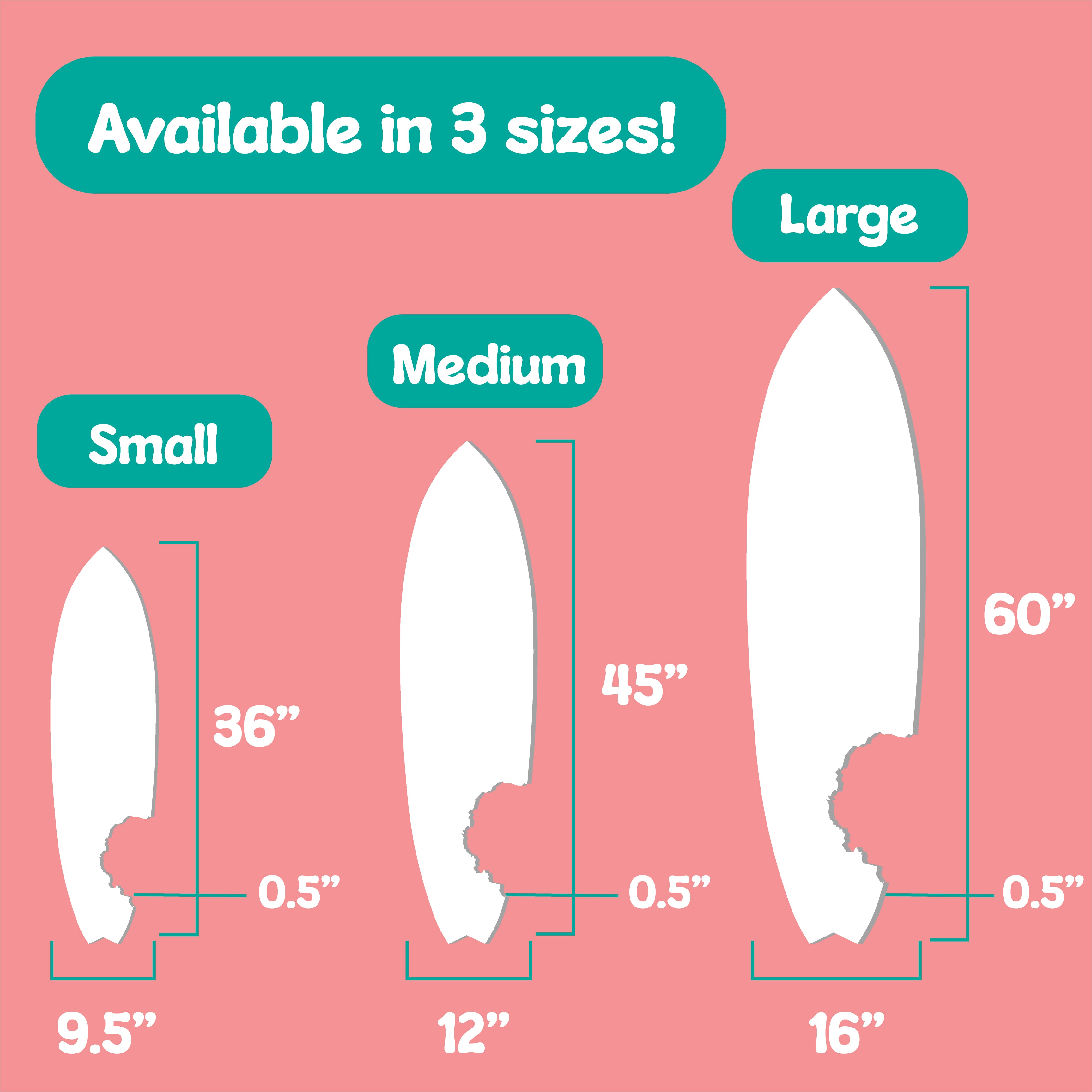 Outdoor Surfboard Wall Art with Shark Bite, Beach Life, Coastal Decor, Surfboard Sign Tropical Style, Weather Resistant PVC, 3 - 5 Feet