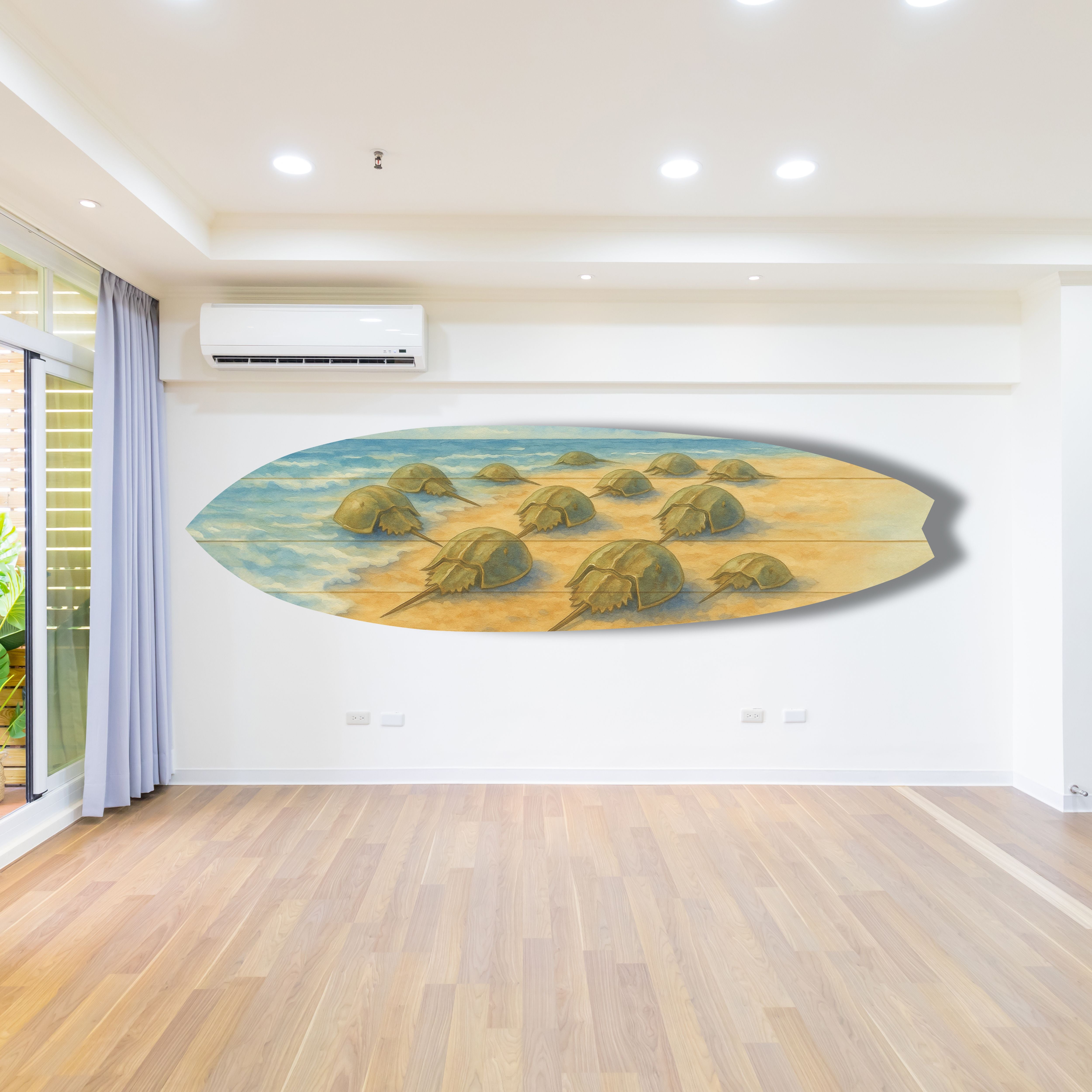 Horseshoe Crab Surfboard Wall Art