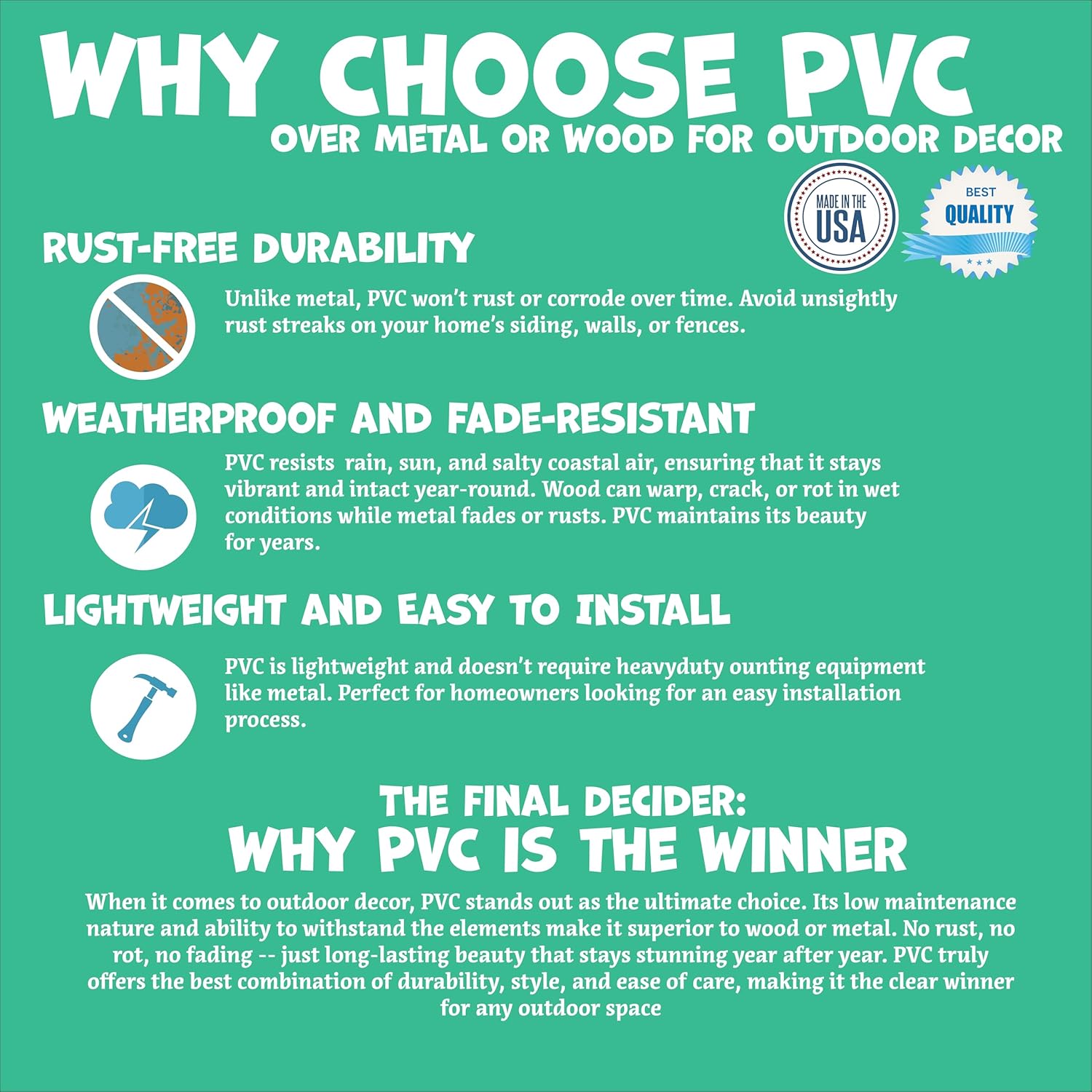 JennyGems Sandy Claus Christmas Surfboard Wall Art – Outdoor PVC Holiday Wall Decor with Santa Snowman Dolphins, Beachy Christmas Porch or Coastal Yard Decoration