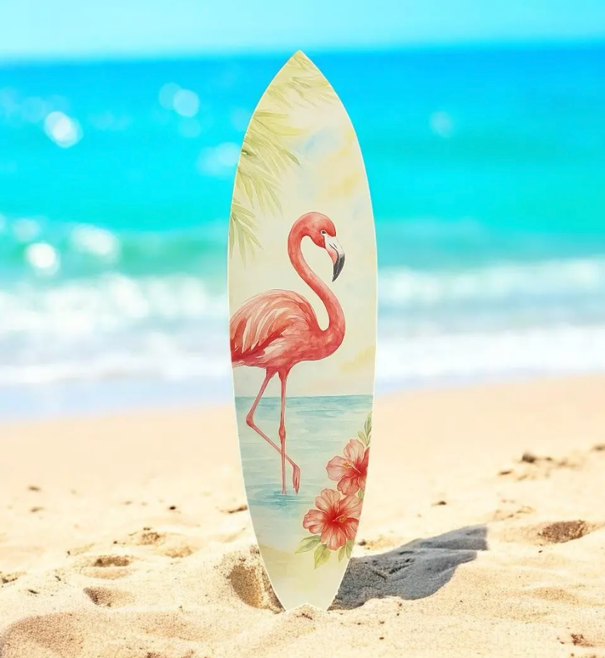 Flamingo Surfboard Indoor Outdoor