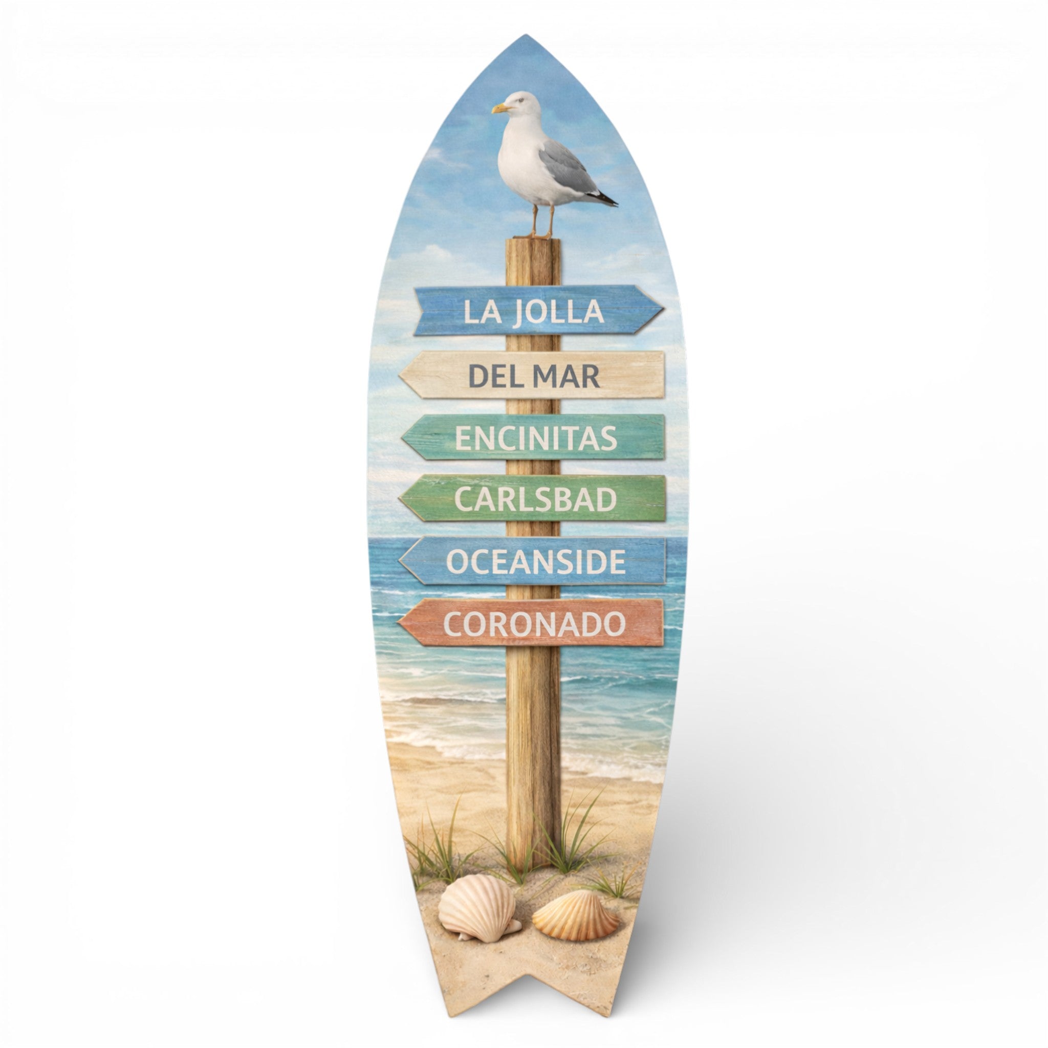 San Diego Surfboard Sign | La Jolla Del Mar Encinitas Decor