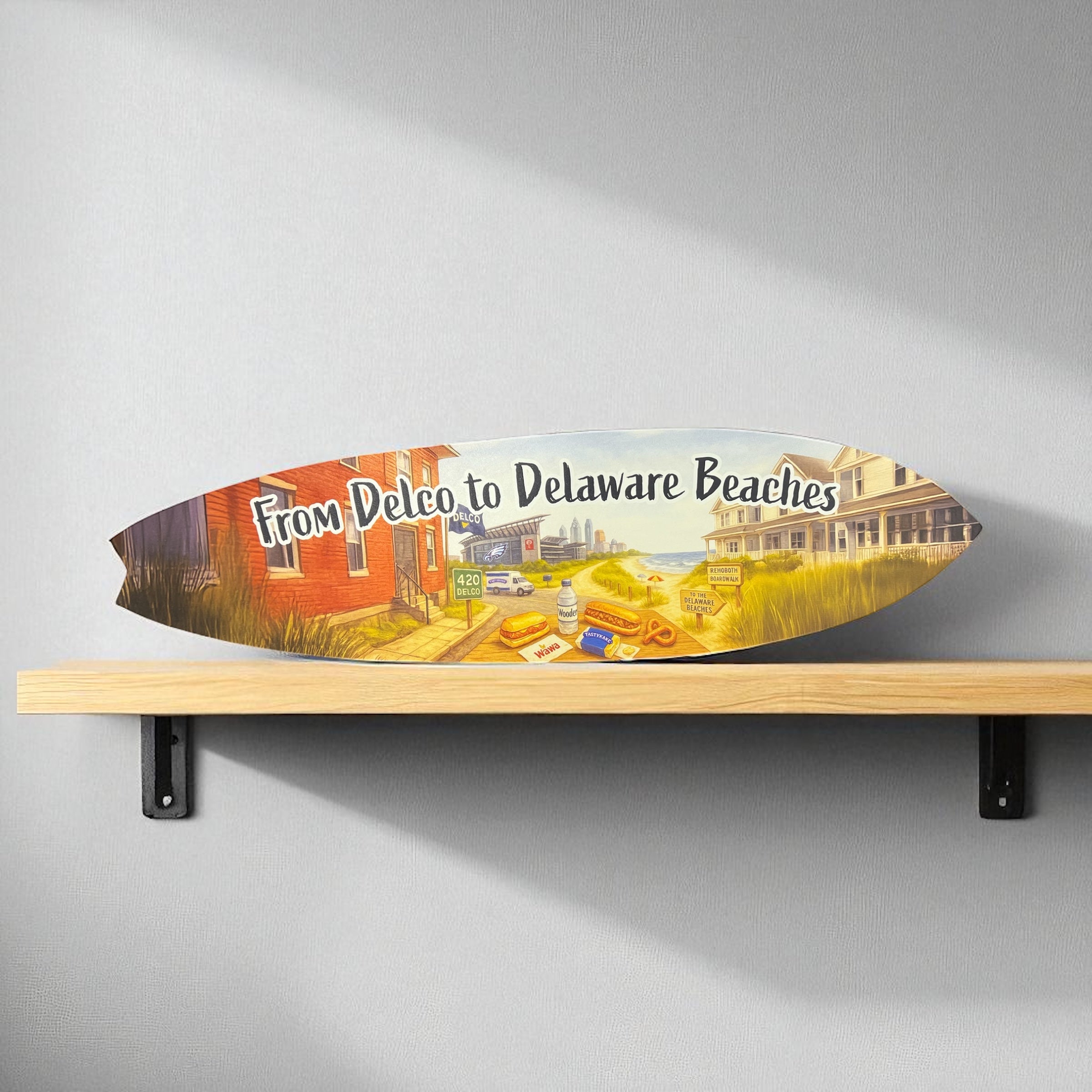 From Delco to Delaware Beaches Surfboard, Delaware County PA