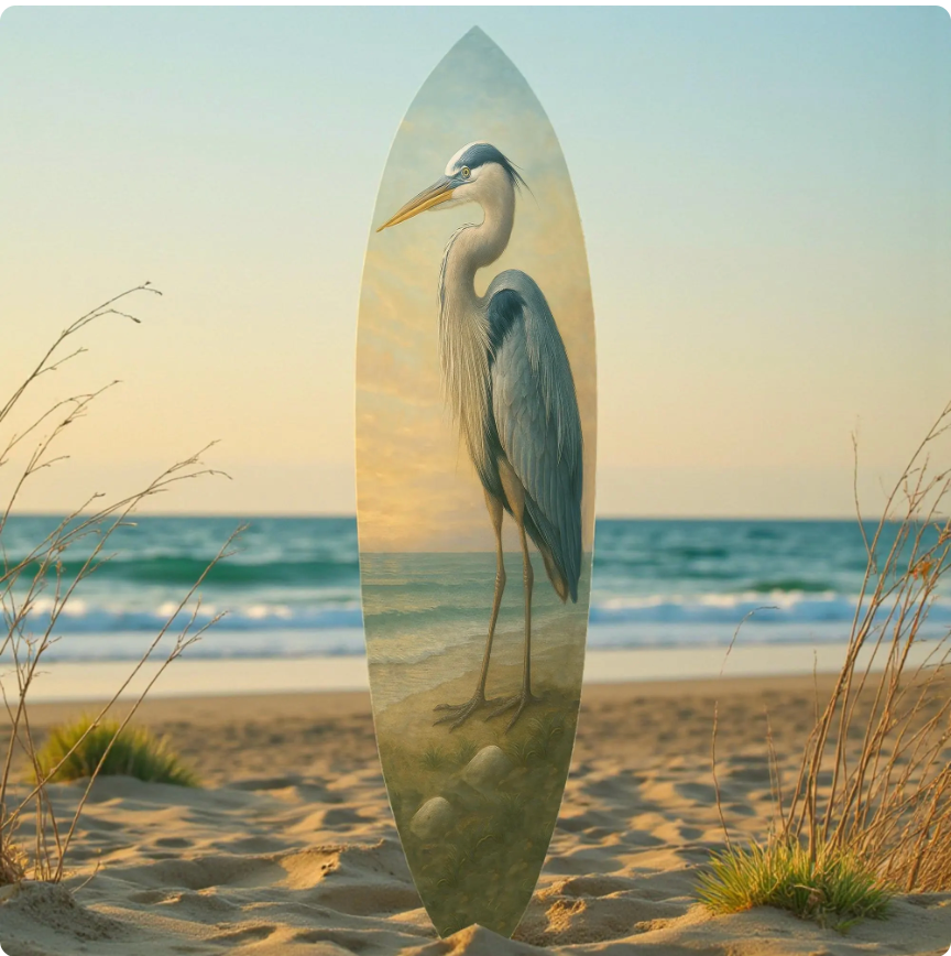 Egret Heron Surfboard