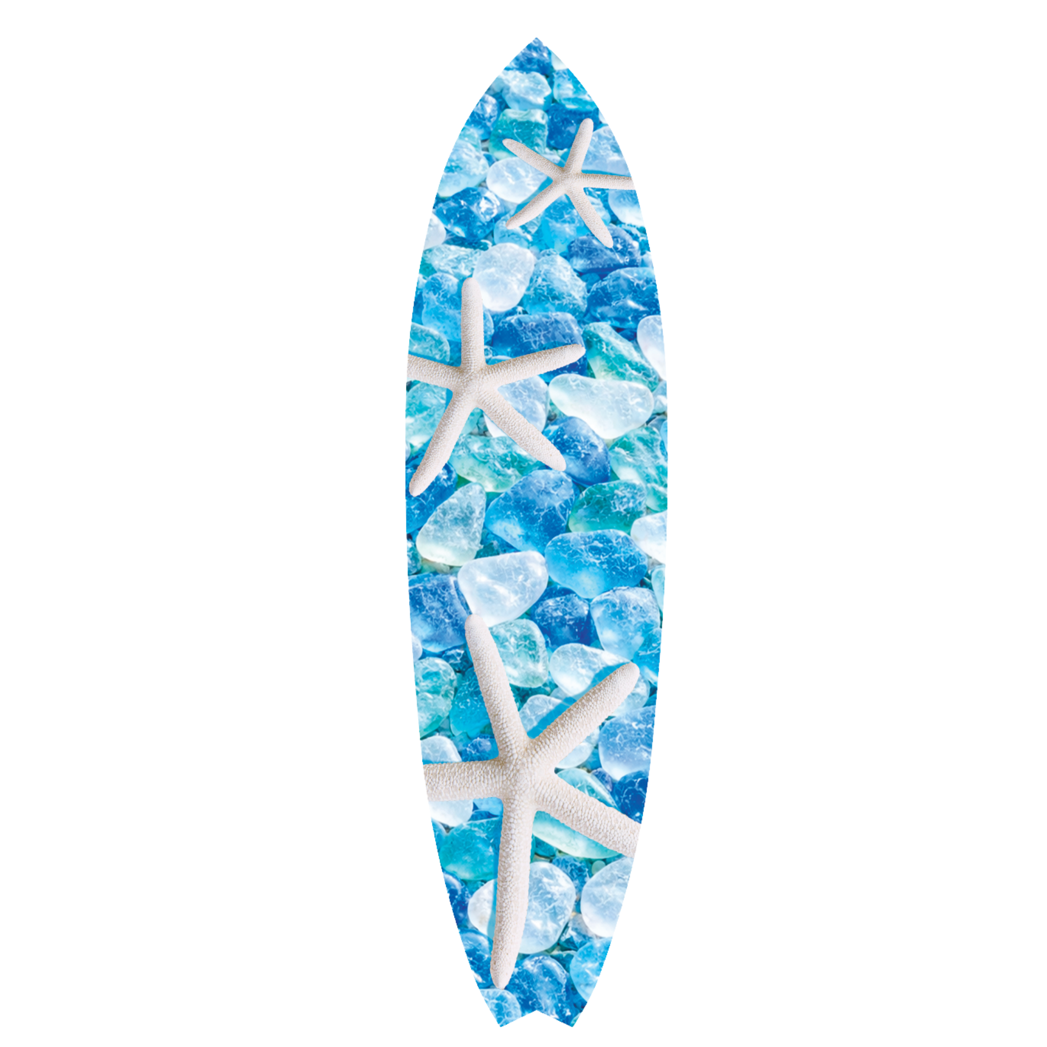 Starfish and Sea Glass Surboard, Decorative