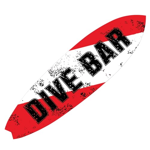 Dive Bar Surfboard Sign