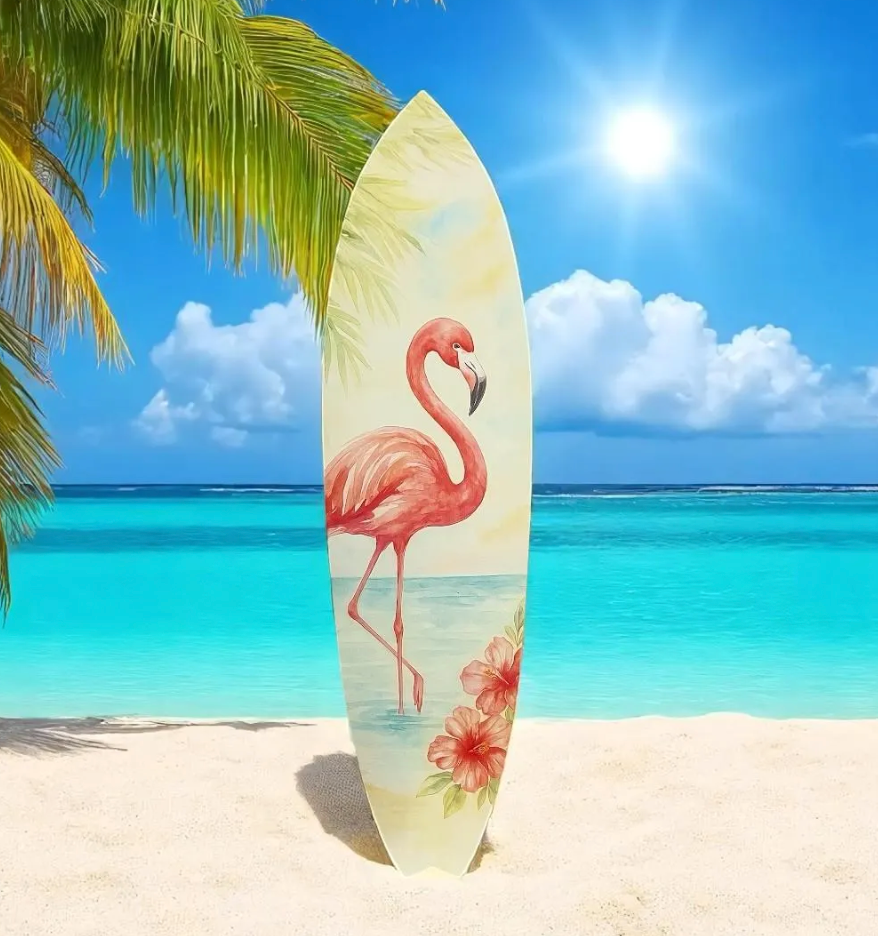 Flamingo Surfboard Indoor Outdoor