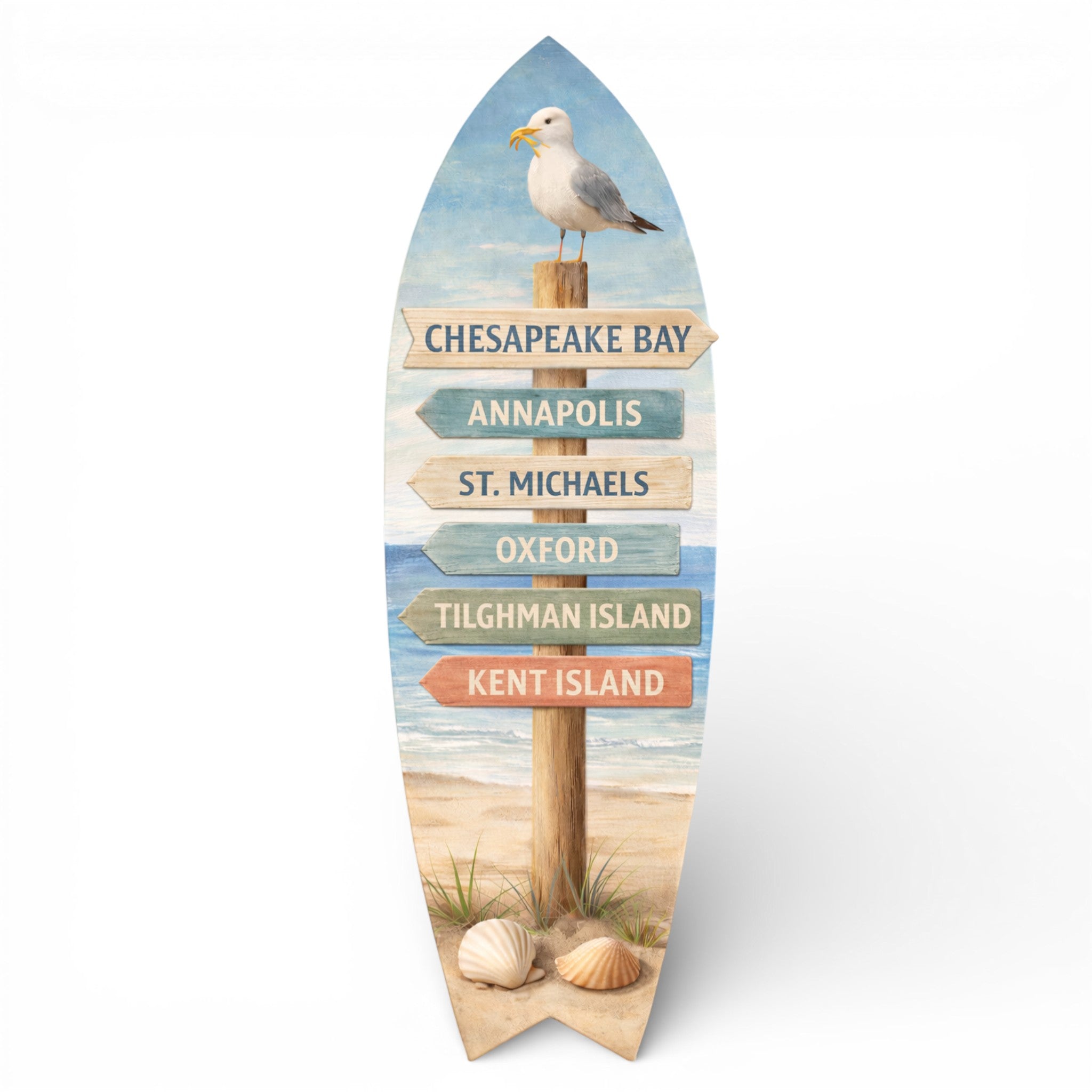 Chesapeake Bay Maryland Surfboard, Kent Island, Annapolis, St. Michaels, Tilghman Island