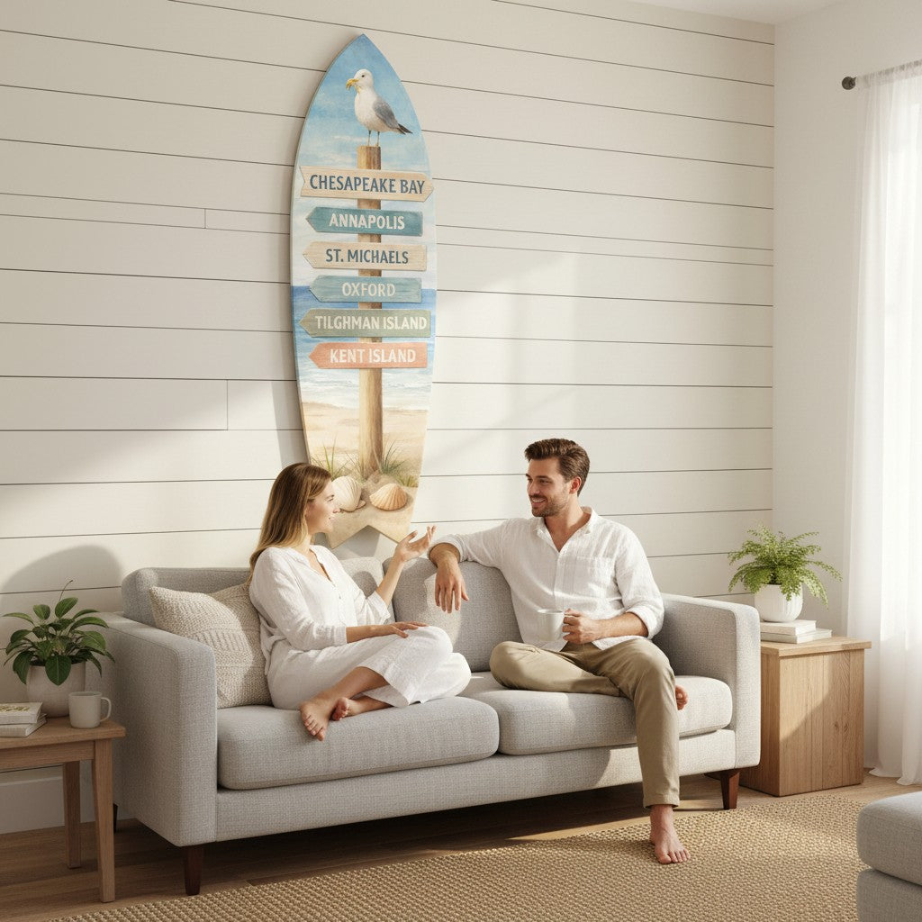 Chesapeake Bay Maryland Surfboard, Kent Island, Annapolis, St. Michaels, Tilghman Island