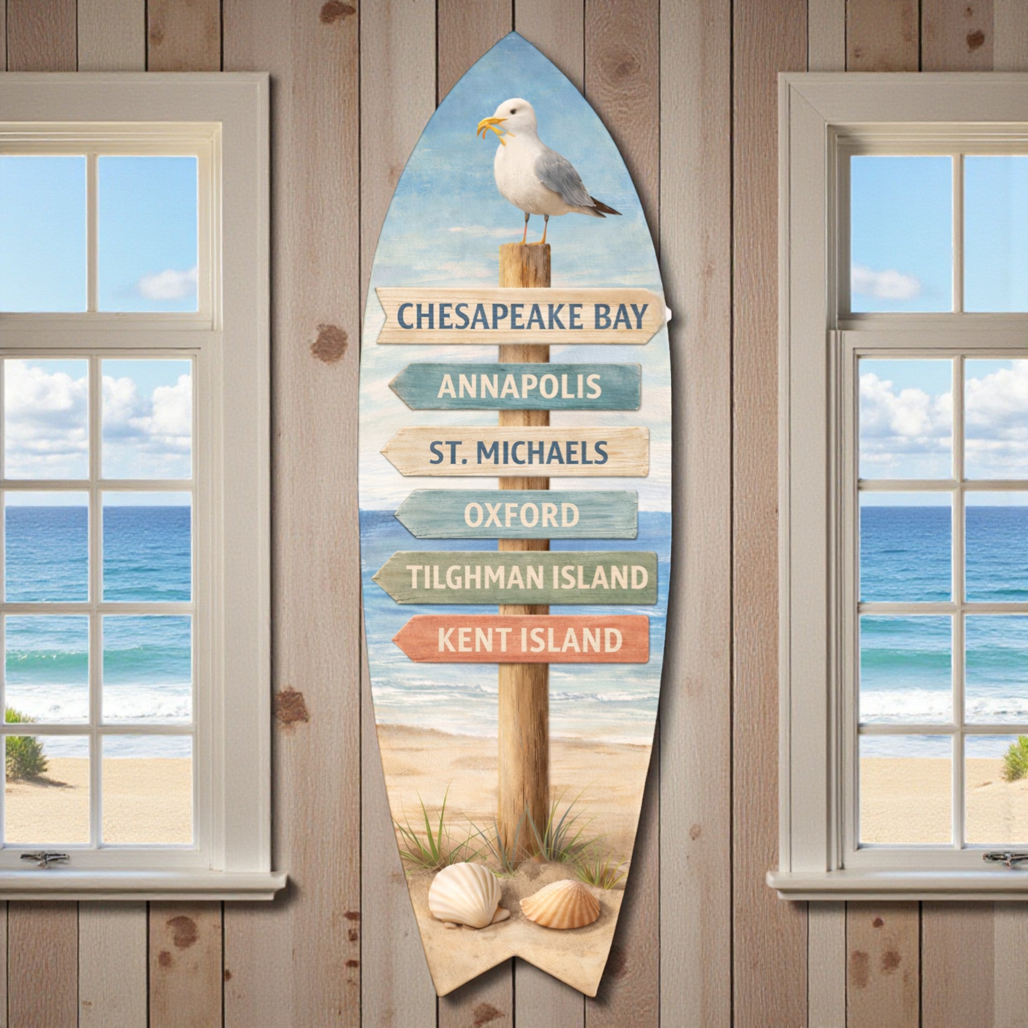 Chesapeake Bay Maryland Surfboard, Kent Island, Annapolis, St. Michaels, Tilghman Island