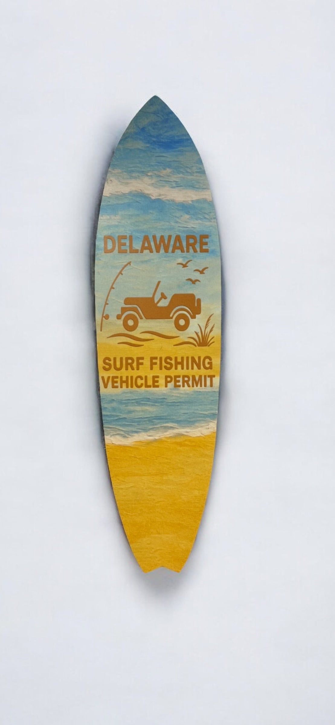 Delaware Surf Fishing Permit Surfboard - Surfboard Life