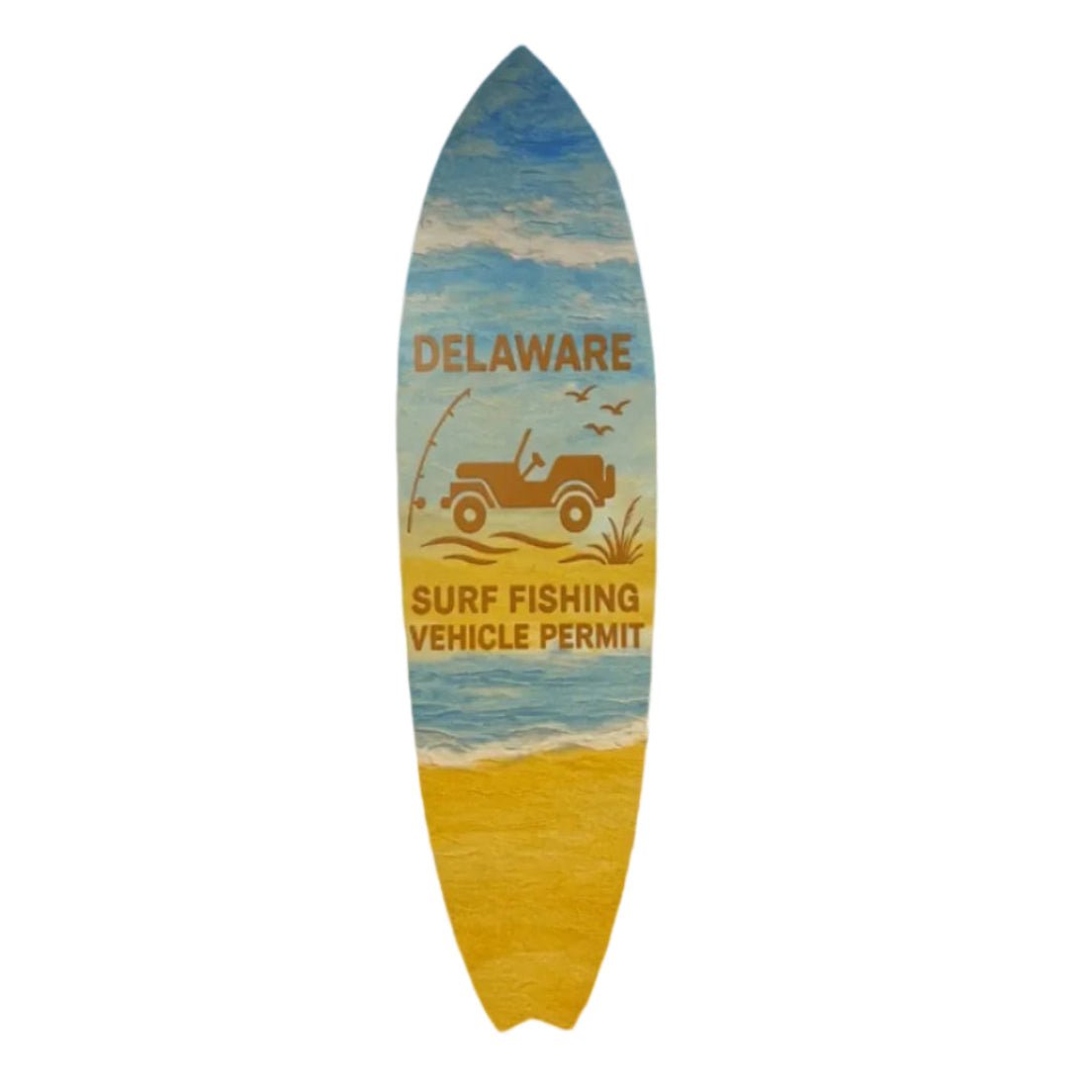 Delaware Surf Fishing Permit Surfboard - Surfboard Life