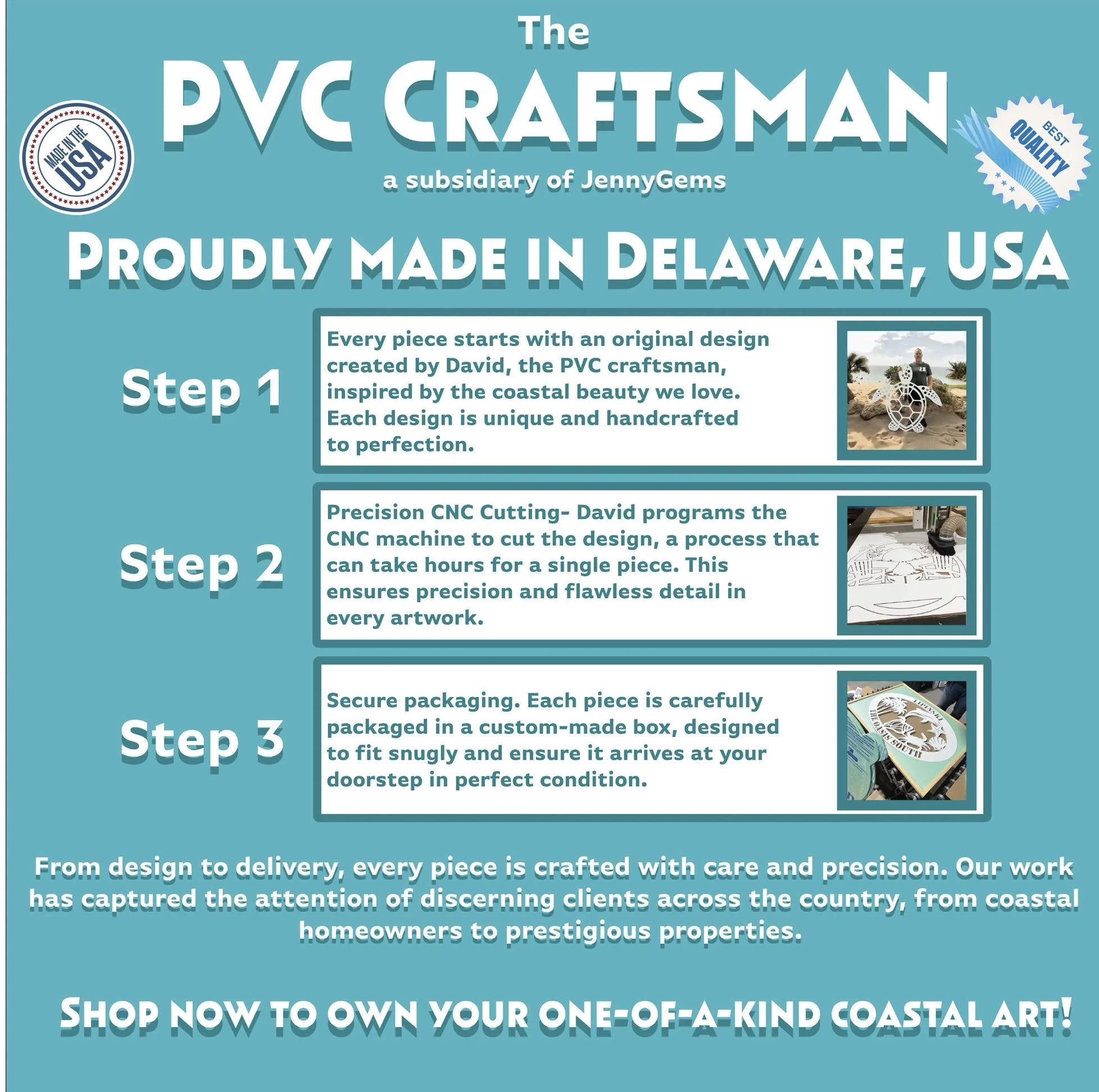 High Tides Good Vibes Surfboard Sign – Coastal Wall Decor with Sea Turtles, Palm Tree, Retro Beach House Art, Indoor Outdoor PVC, 3 - 5 Feet