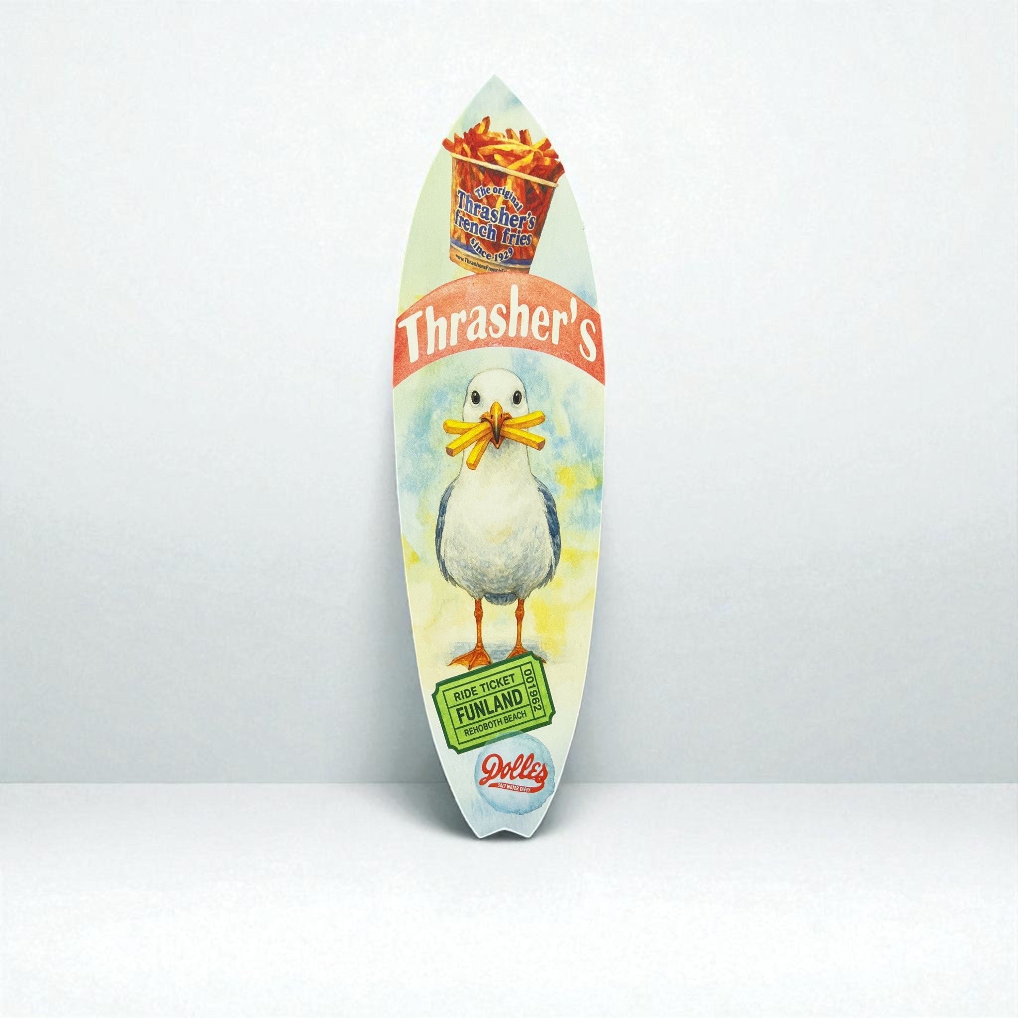 Rehoboth Beach Theme Surfboard Sign, Thrashers