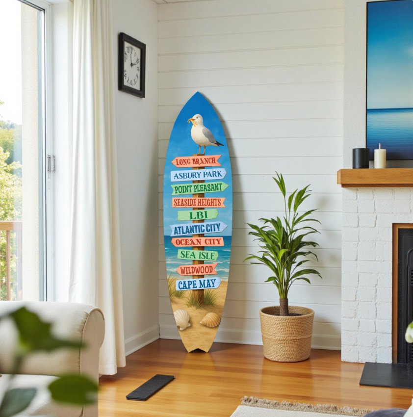 New Jersey Beaches Surfboard