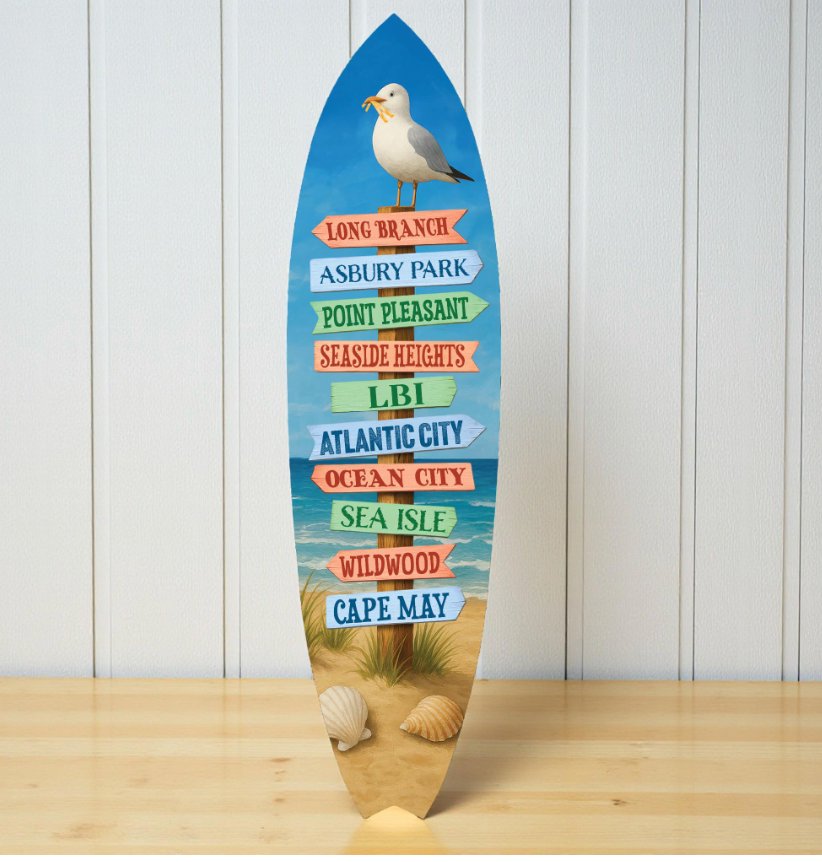 New Jersey Beaches Surfboard