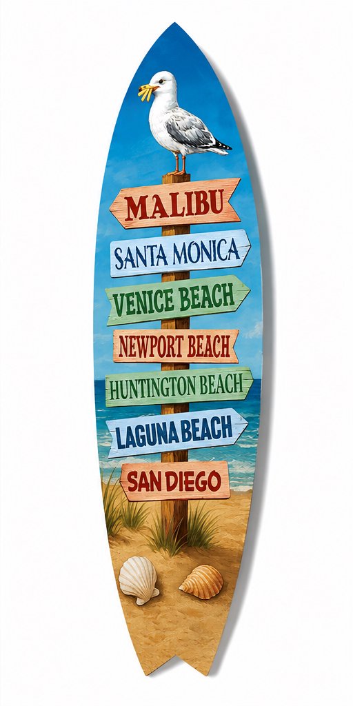 California Destination Malibu Surfboard