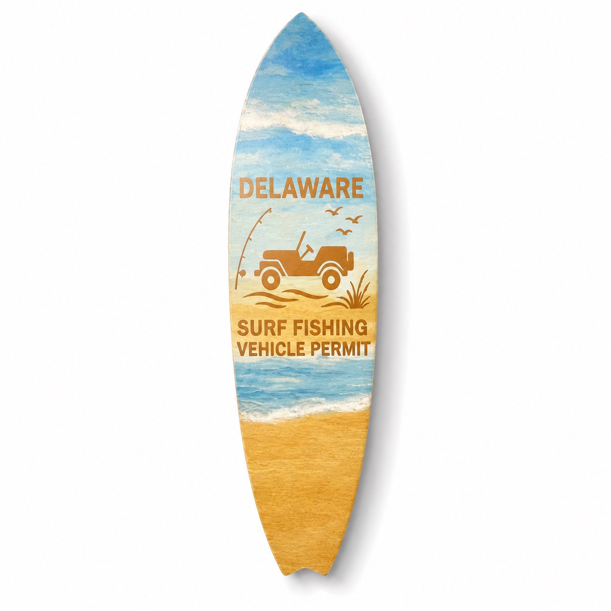Delaware Surf Fishing Permit Surfboard