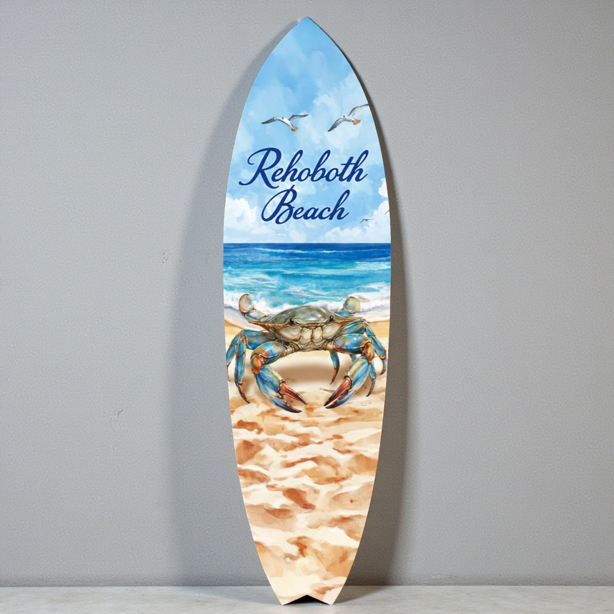 Rehoboth Beach Surfboard, Crab Theme - Surfboard Life