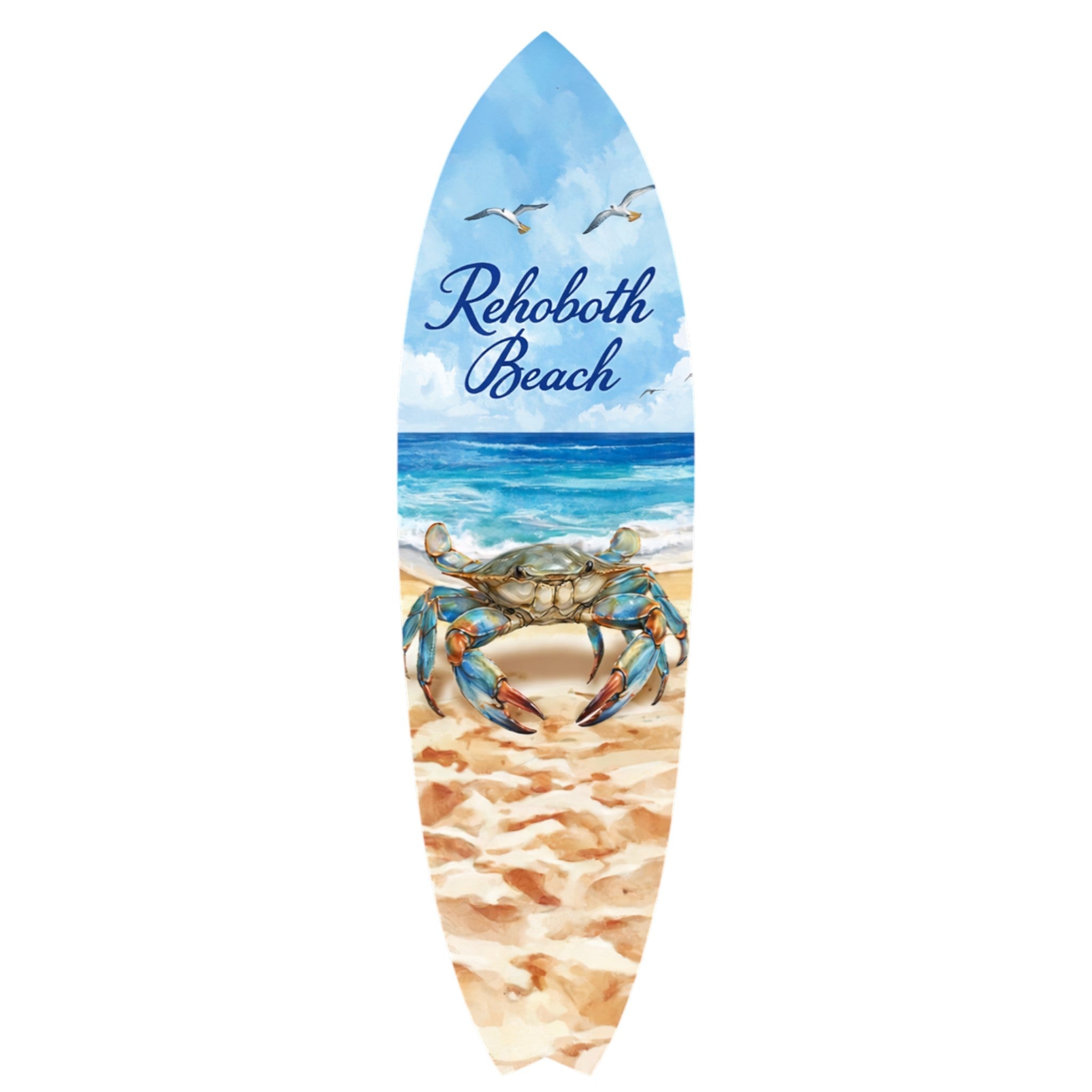 Rehoboth Beach Surfboard, Crab Theme - Surfboard Life