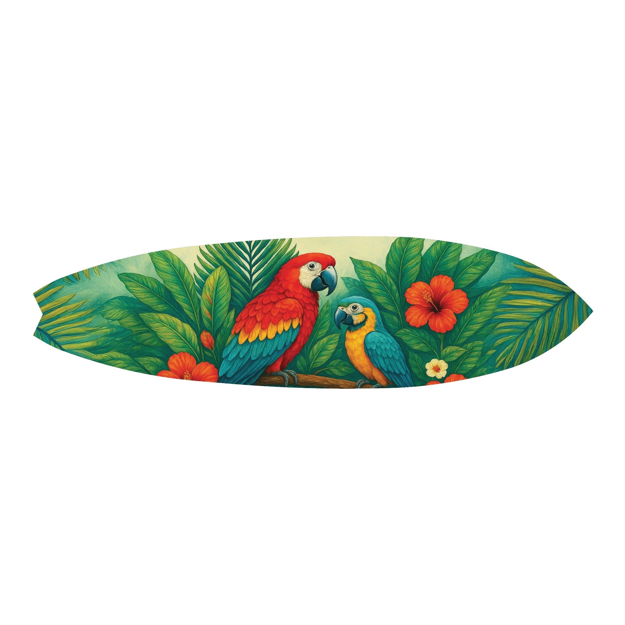 Tropical Parrot Surfboard - Surfboard Life