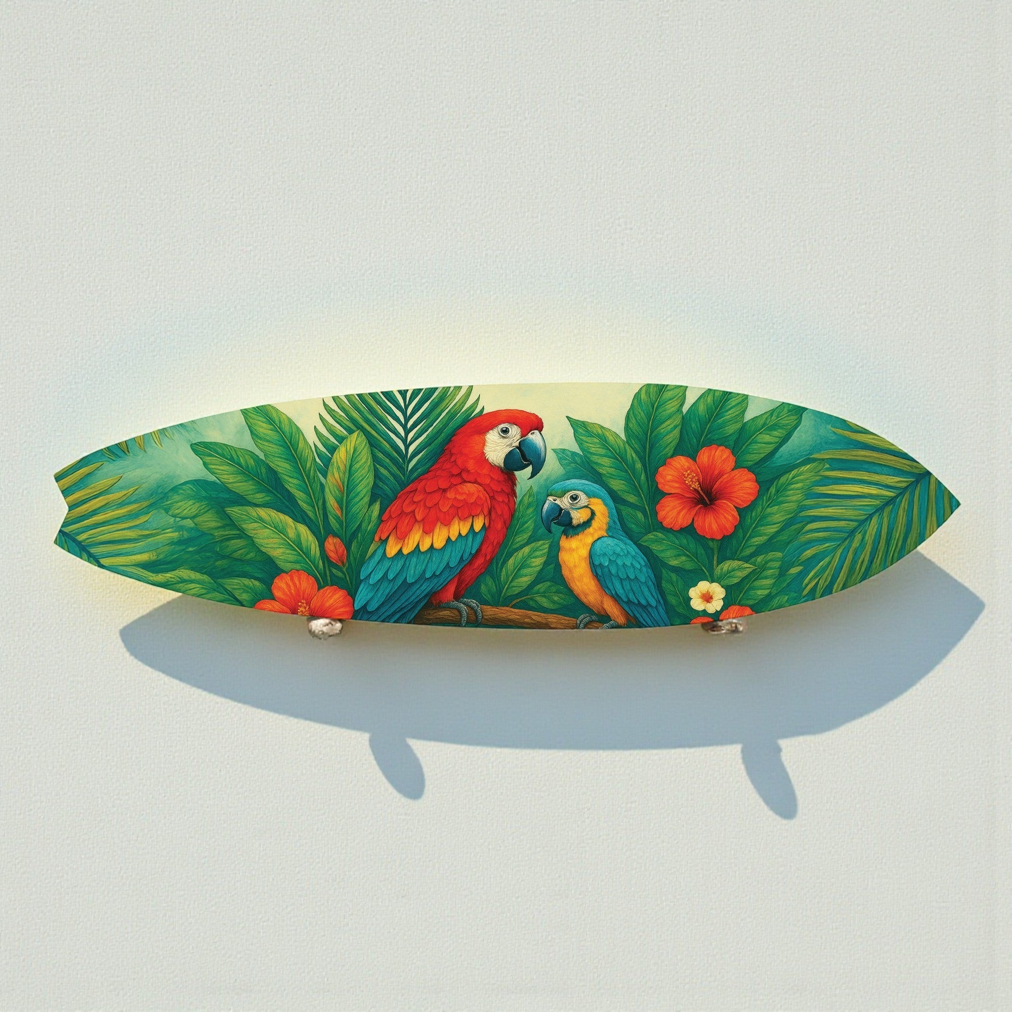 Tropical Parrot Surfboard - Surfboard Life